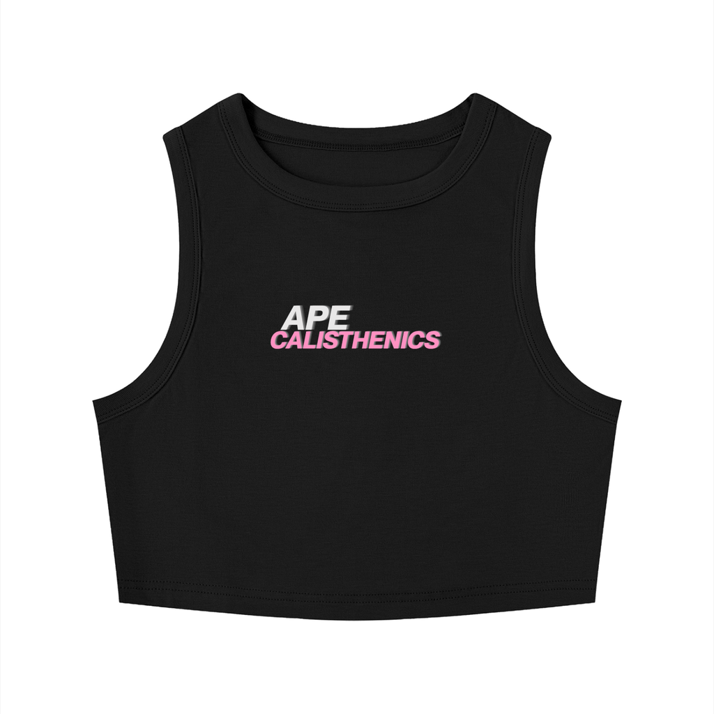 AC Basic Crop Tank - Black/Pink