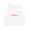 AC Basic Crop Tank - White/Pink