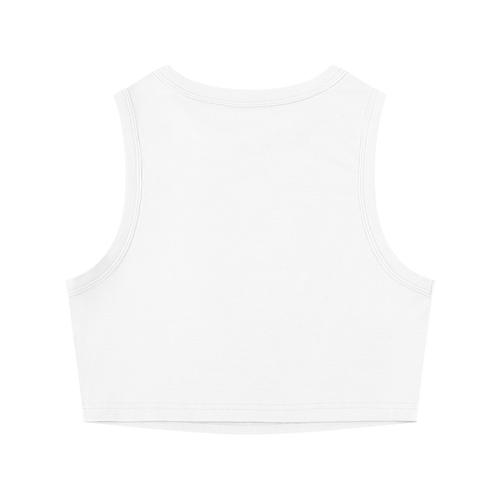 AC Basic Crop Tank - White/Pink